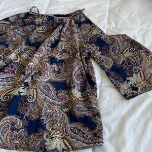Paisley Print Women's Top - Multicolor